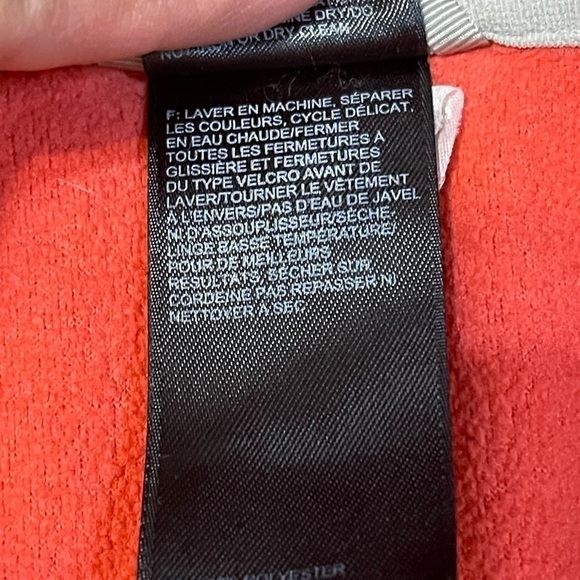 The North Face Orange Fleece Long Sleeve Quarter Zip Size Small - Picture 9 of 12